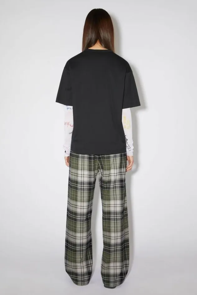 Acne Studios Tshirts Woman CREW NECK TSHIRT Black