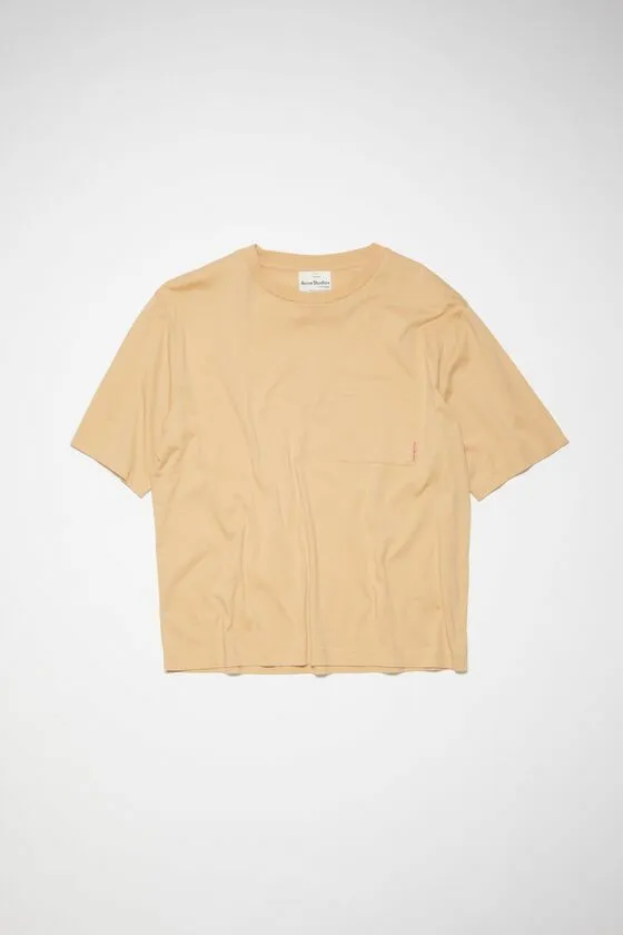 Acne Studios Tshirts Woman Crew Neck Tshirt Light Camel