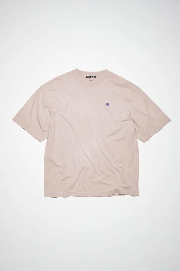 Acne Studios Tshirts Woman Crew Neck TshirtUnisex Dusty Beige