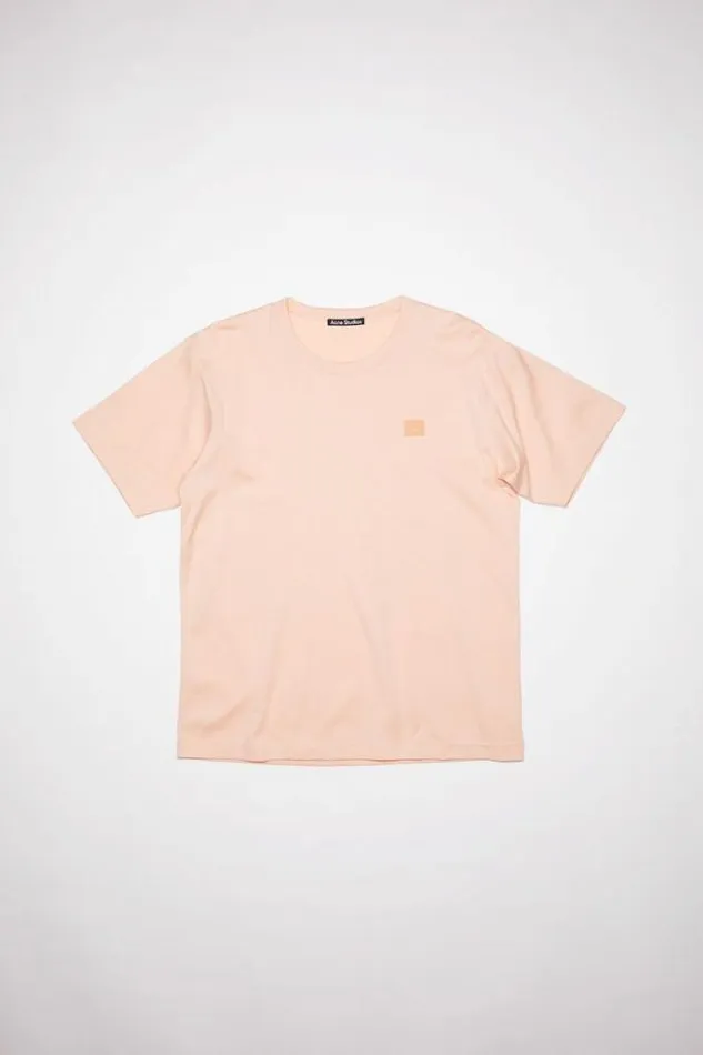 Acne Studios Tshirts Woman Crew Neck TshirtUnisex Powder Pink
