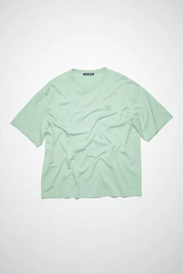 Acne Studios Tshirts Woman Crew Neck TshirtUnisex Soft Green