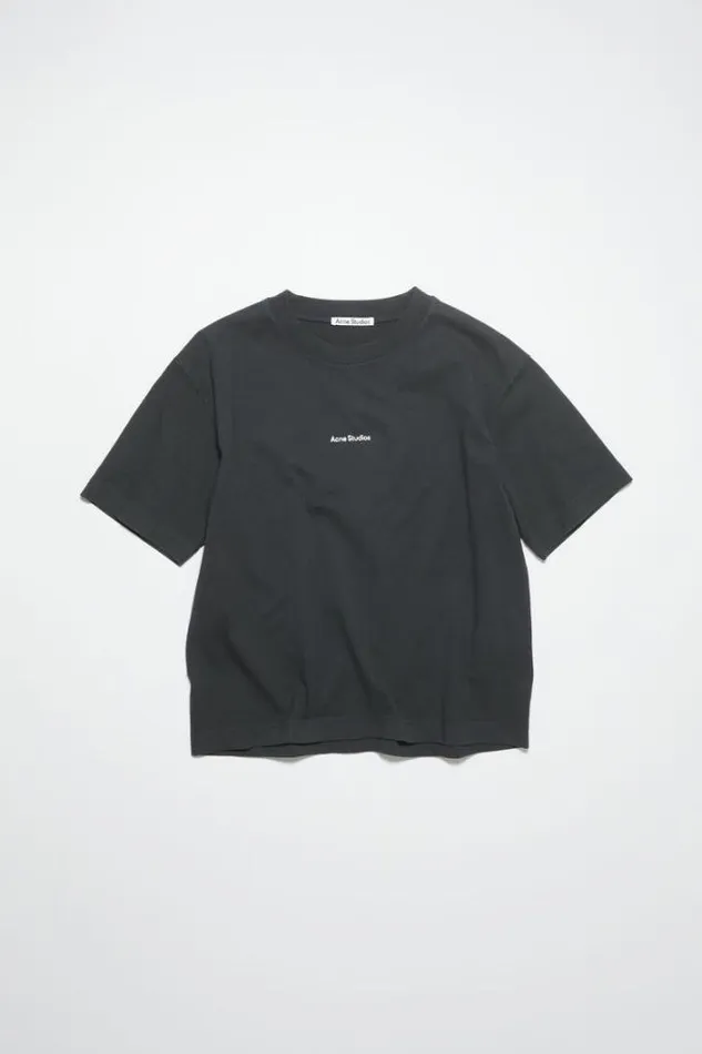 Acne Studios Tshirts Woman Logo Tshirt Black