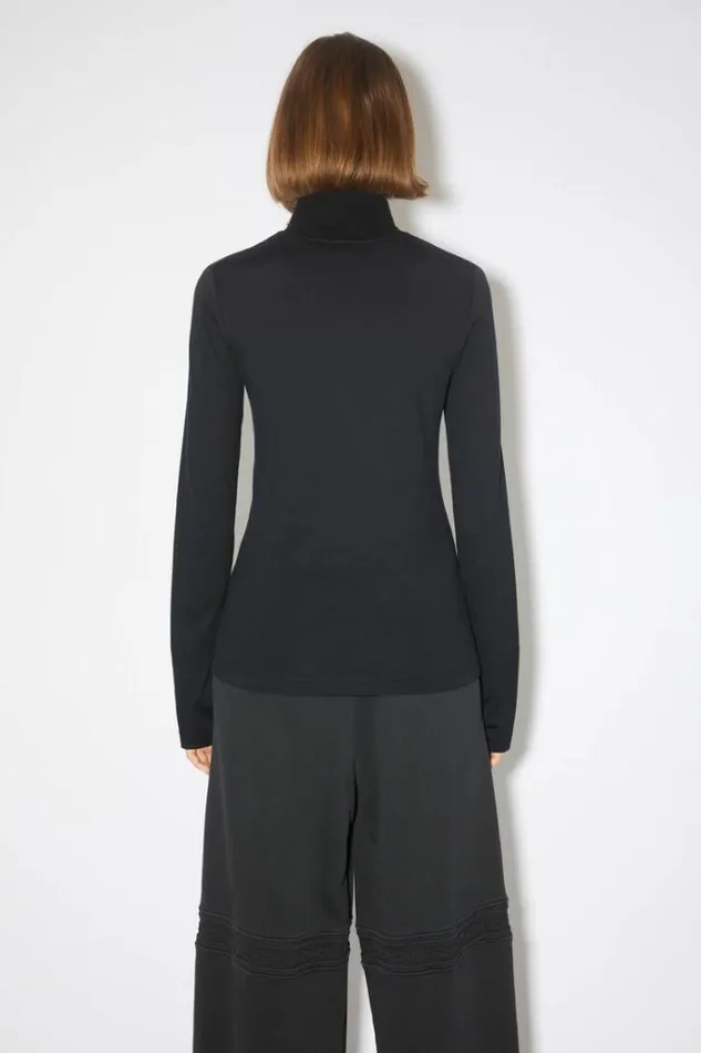Acne Studios Tshirts Woman Long Sleeve Tshirt Black