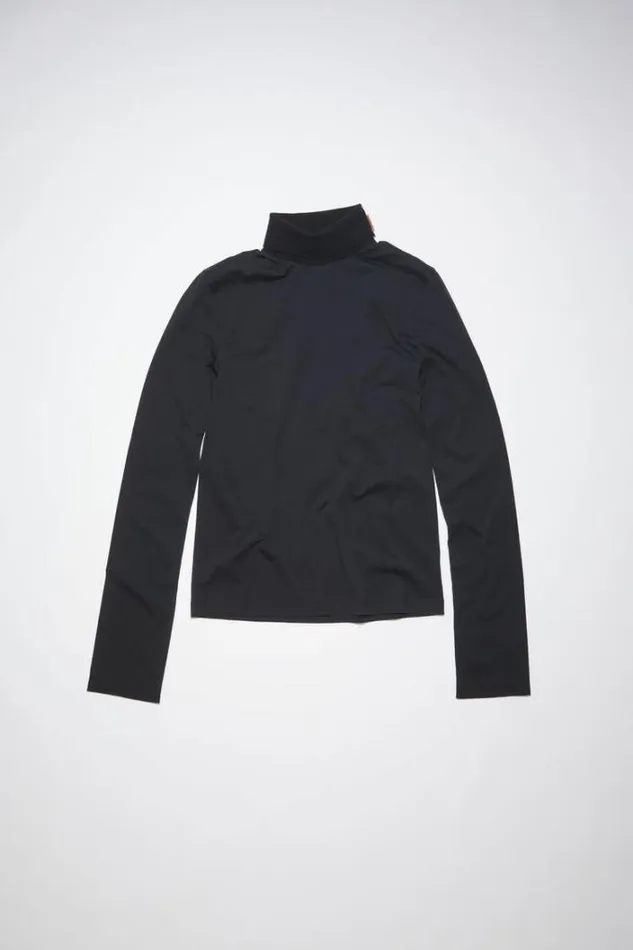 Acne Studios Tshirts Woman Long Sleeve Tshirt Black