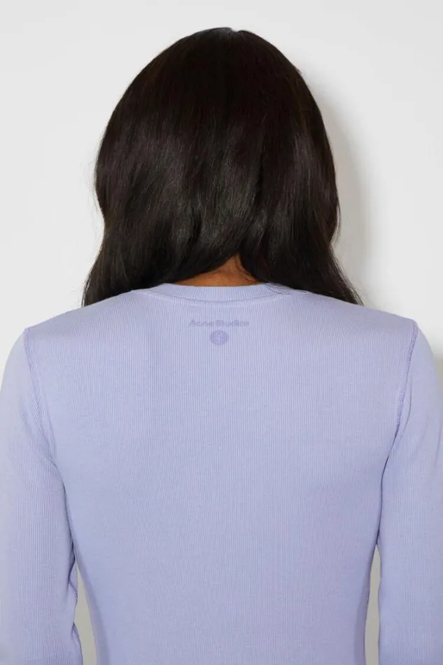 Acne Studios Tshirts Woman Long Sleeve Tshirt Lilac Purple