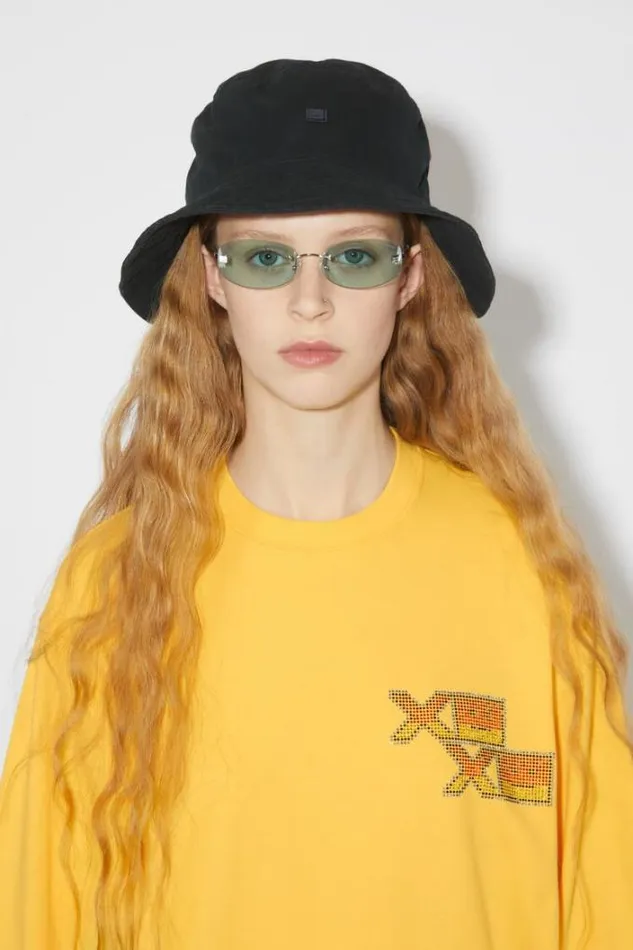 Acne Studios Tshirts Woman Long Sleeve TshirtUnisex Warm Yellow
