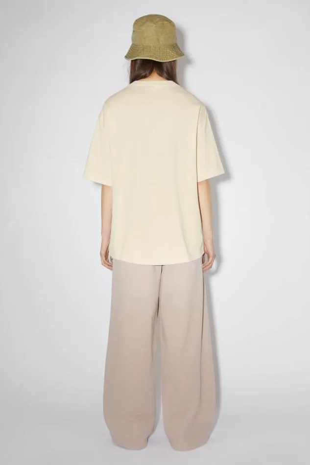 Acne Studios Tshirts Woman Printed TshirtUnisex Porcelain White