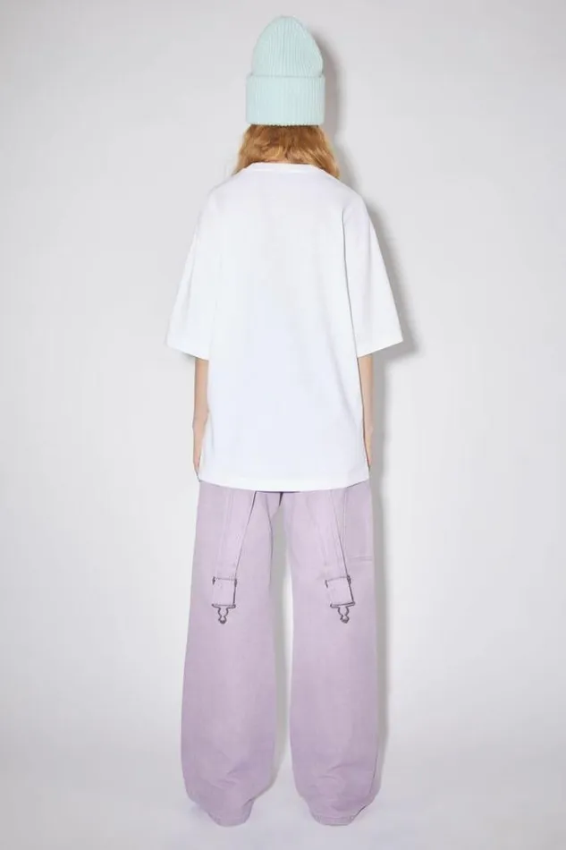 Acne Studios Tshirts Woman Scribbles TshirtUnisex Optic White