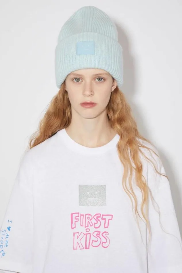 Acne Studios Tshirts Woman Scribbles TshirtUnisex Optic White