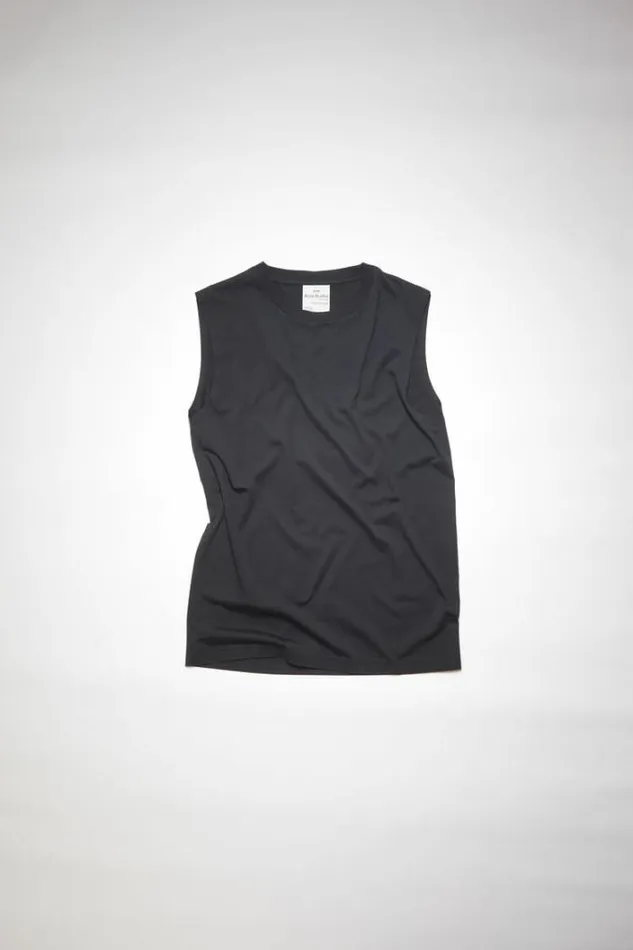 Acne Studios Tshirts Woman Sleeveless Tshirt Black
