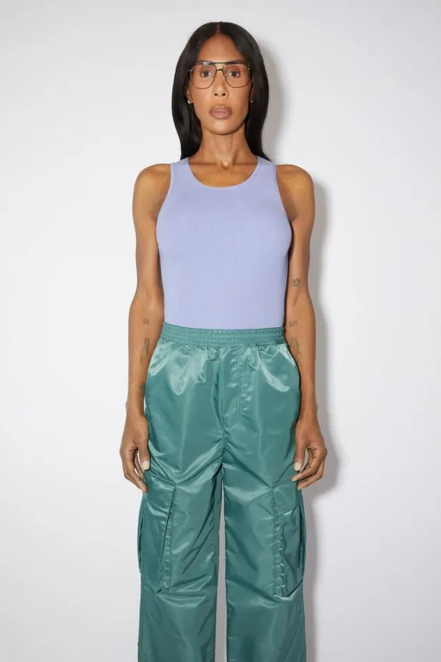 Acne Studios Tshirts Woman Tank Top Lilac Purple