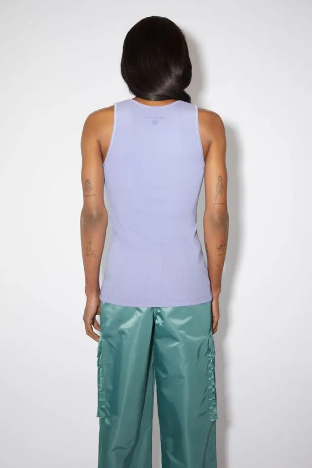 Acne Studios Tshirts Woman Tank Top Lilac Purple