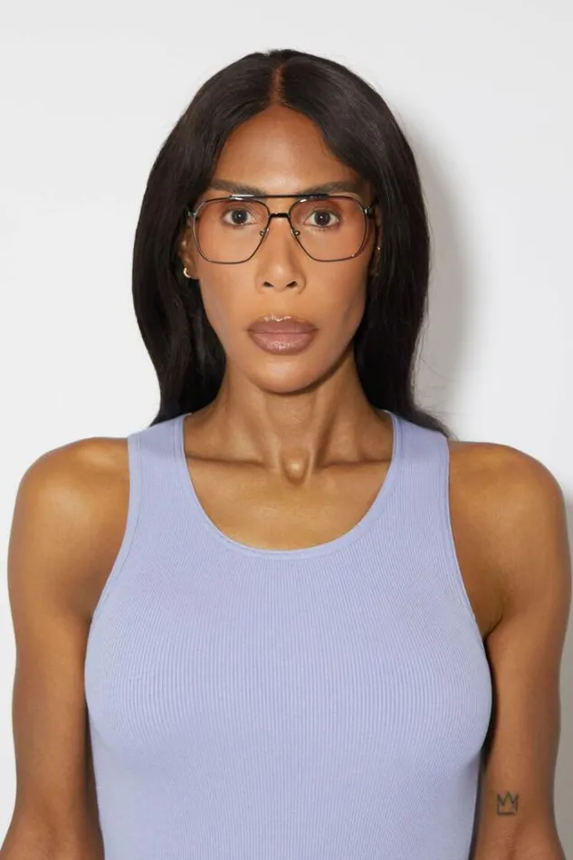 Acne Studios Tshirts Woman Tank Top Lilac Purple