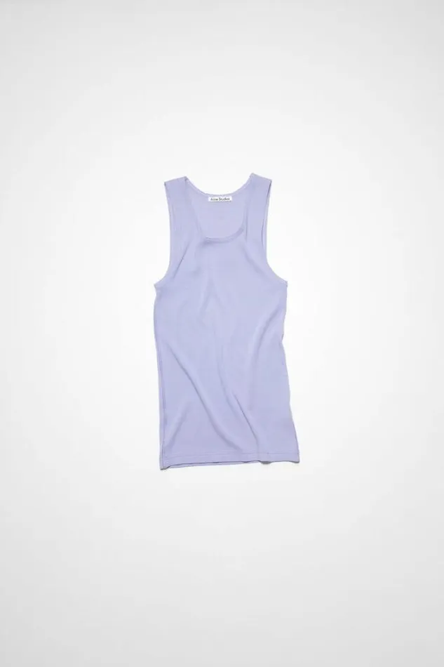 Acne Studios Tshirts Woman Tank Top Lilac Purple