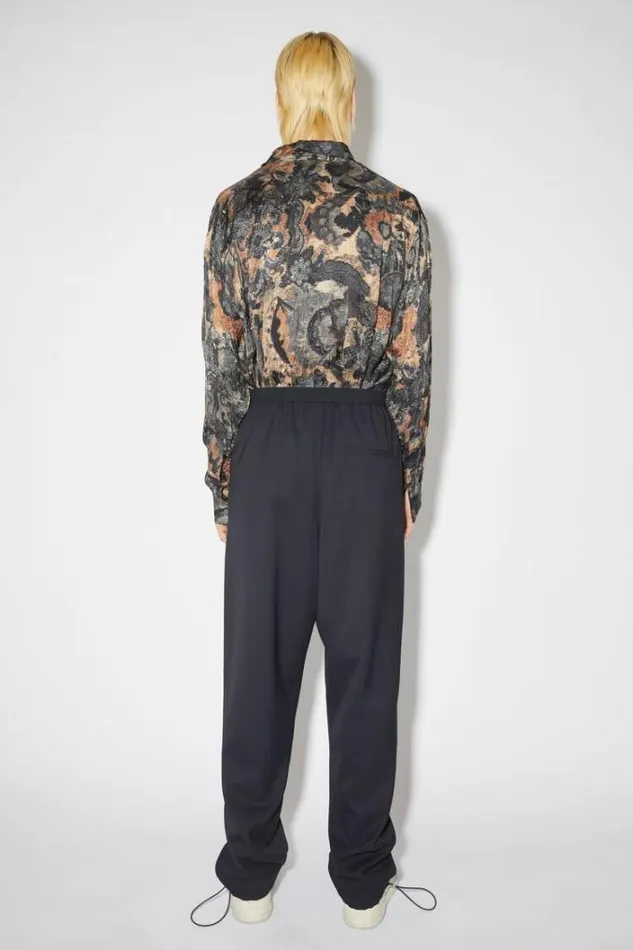 Acne Studios Trousers Man Jacquard Trousers Navy