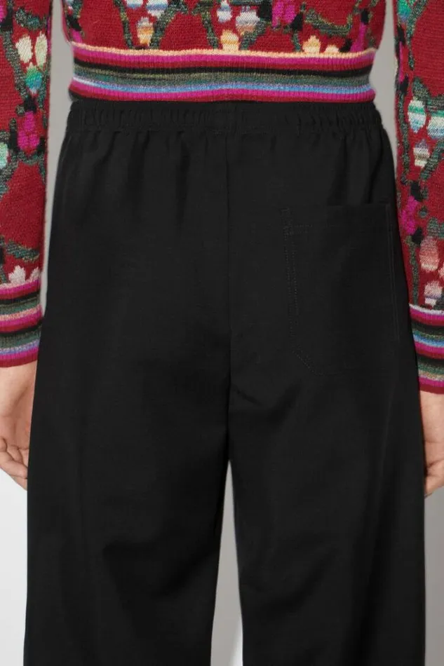 Acne Studios Trousers Man Loose Fit Suit Trousers Black