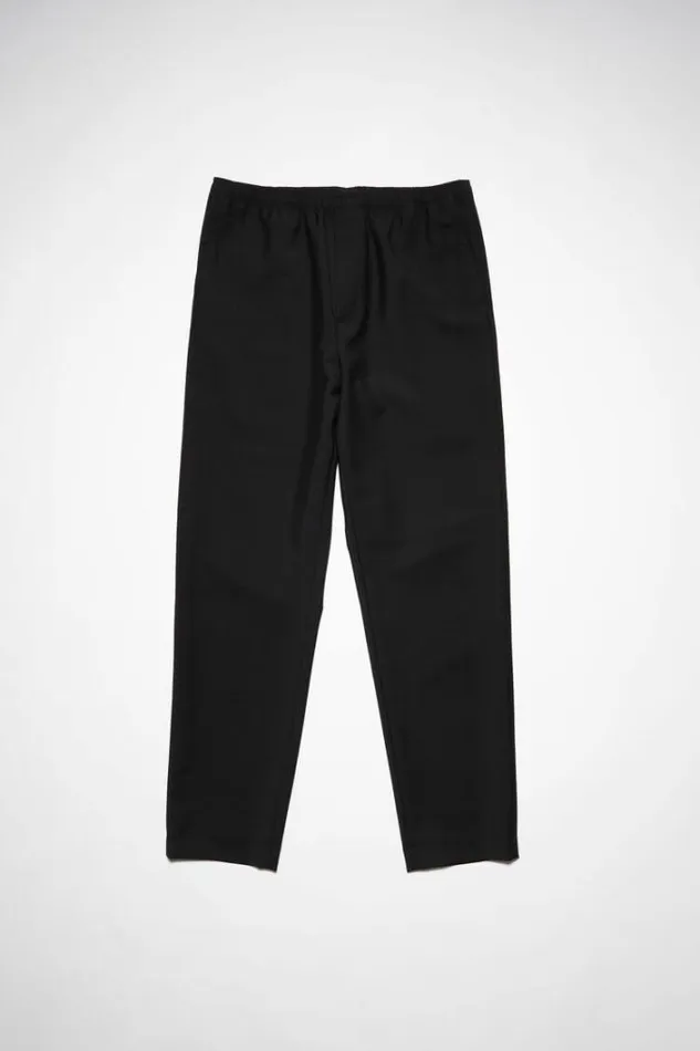 Acne Studios Trousers Man Loose Fit Suit Trousers Black