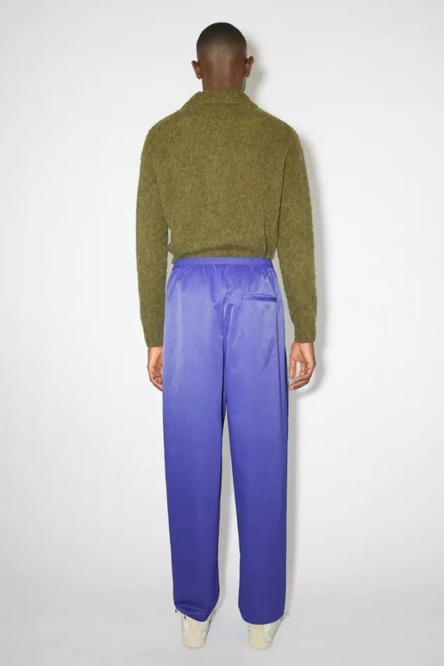 Acne Studios Trousers Man Nylon Trousers Faded Blue