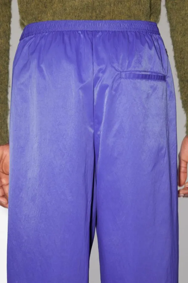 Acne Studios Trousers Man Nylon Trousers Faded Blue