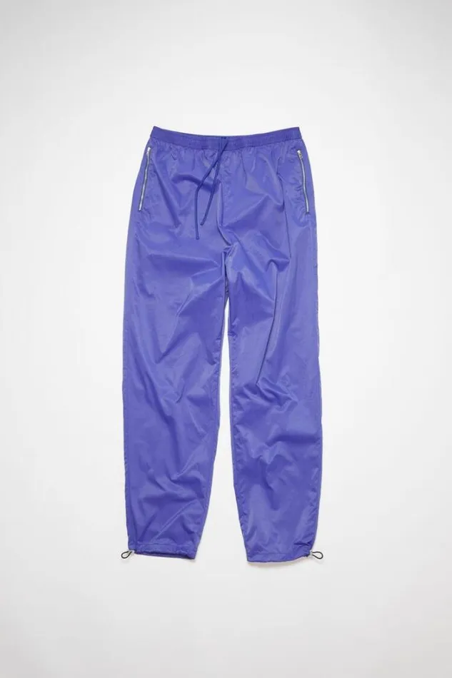 Acne Studios Trousers Man Nylon Trousers Faded Blue