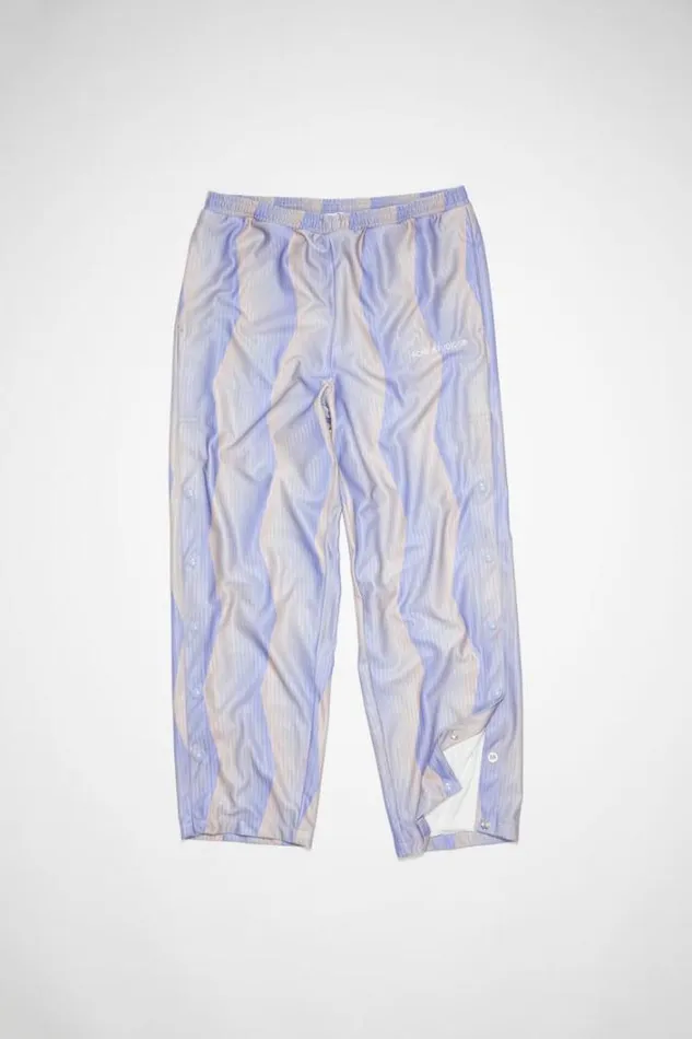 Acne Studios Trousers Man Print Trousers BlueBeige