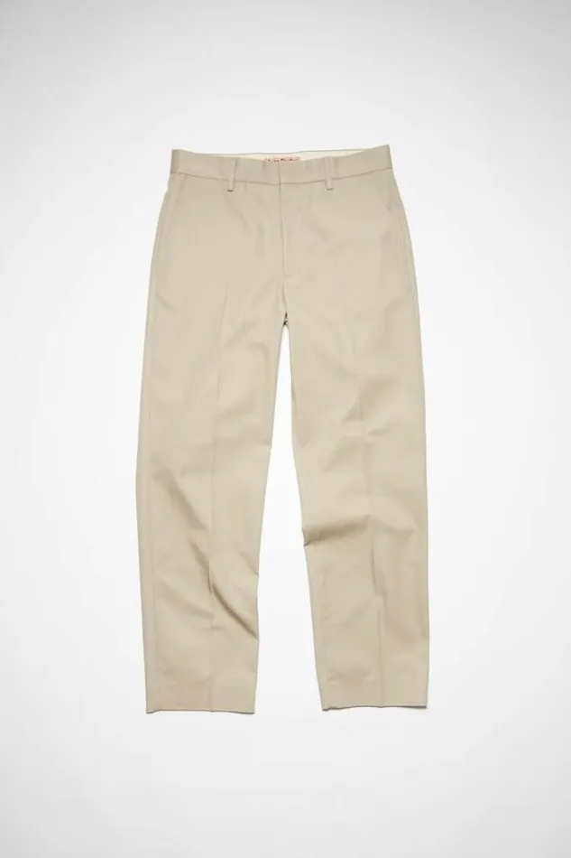Acne Studios Trousers Man Regular Fit Trousers Cold Beige