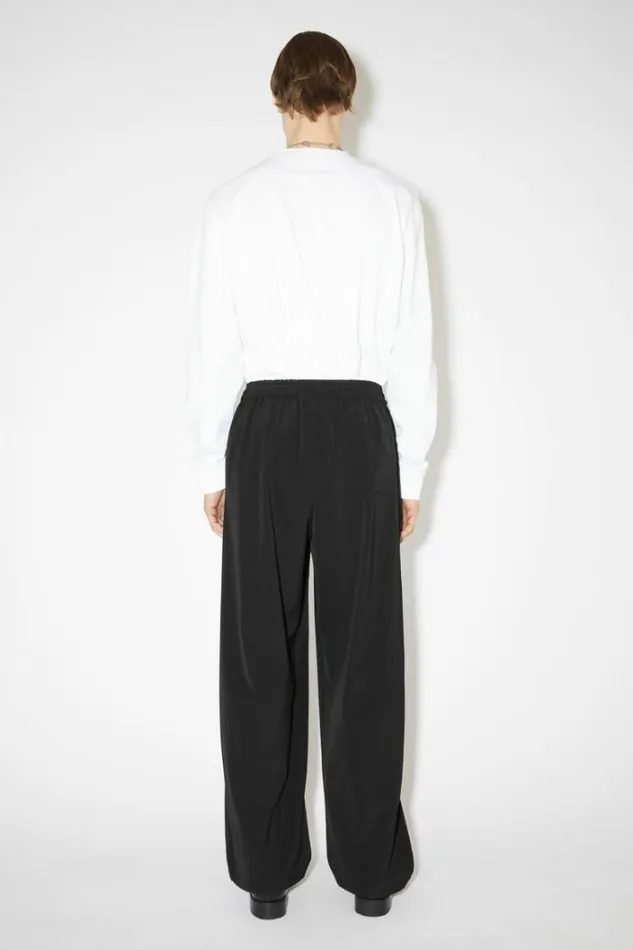 Acne Studios Trousers Man Relaxed Fit Trousers Black