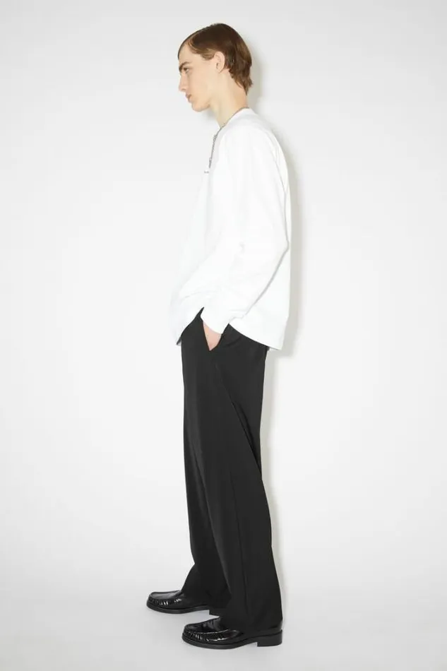 Acne Studios Trousers Man Relaxed Fit Trousers Black