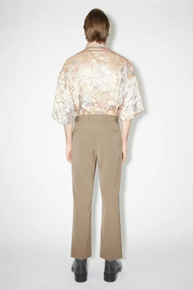 Acne Studios Trousers Man Tailored Trousers Mud Grey