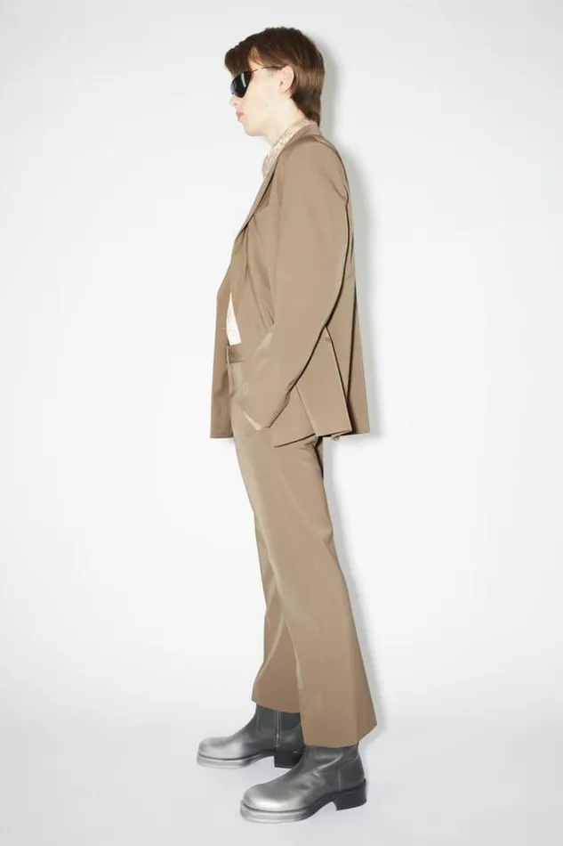 Acne Studios Trousers Man Tailored Trousers Mud Grey