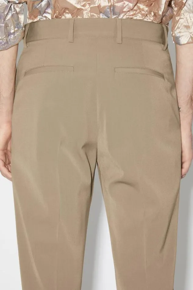 Acne Studios Trousers Man Tailored Trousers Mud Grey