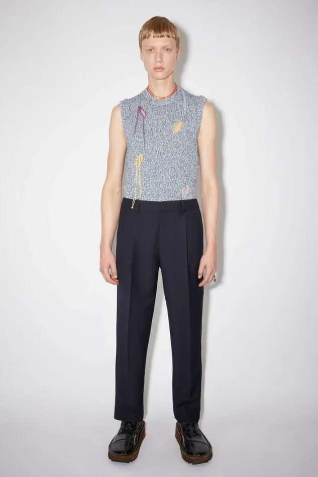 Acne Studios Trousers Man Tailored Trousers Navy