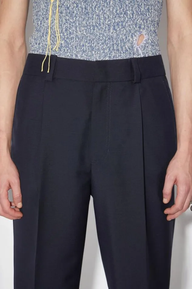 Acne Studios Trousers Man Tailored Trousers Navy