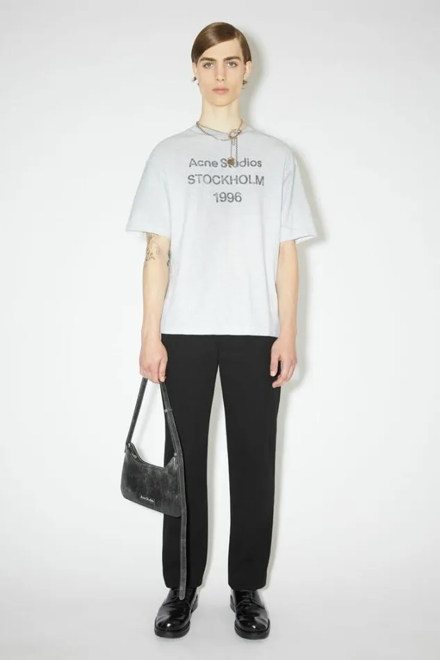 Acne Studios Trousers Man Twill Cottonblend Trousers Black