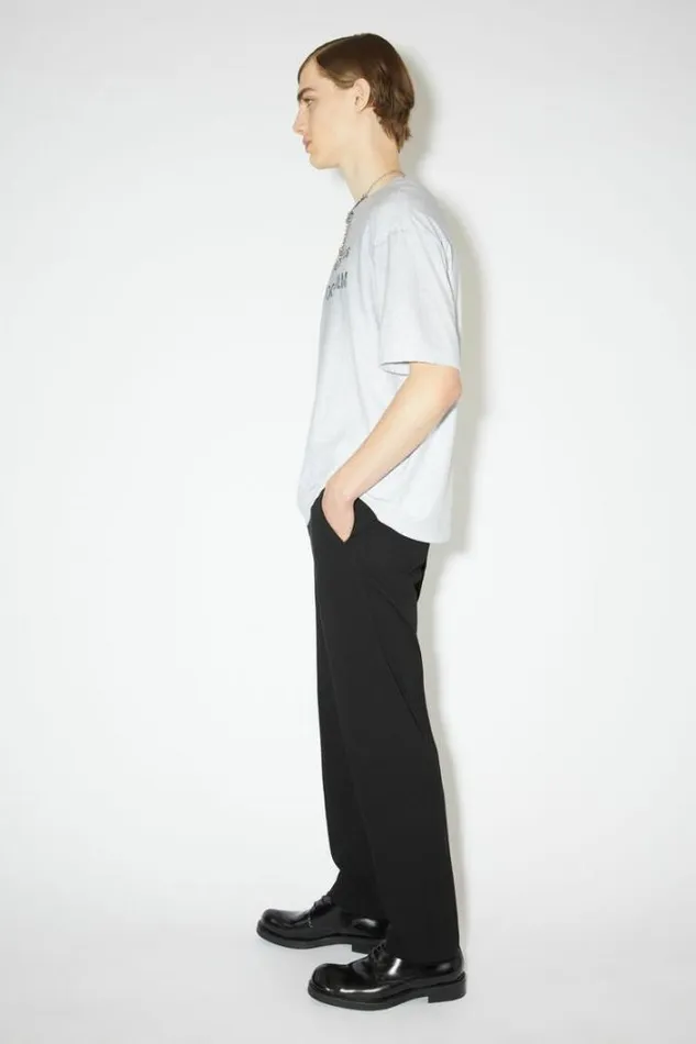 Acne Studios Trousers Man Twill Cottonblend Trousers Black
