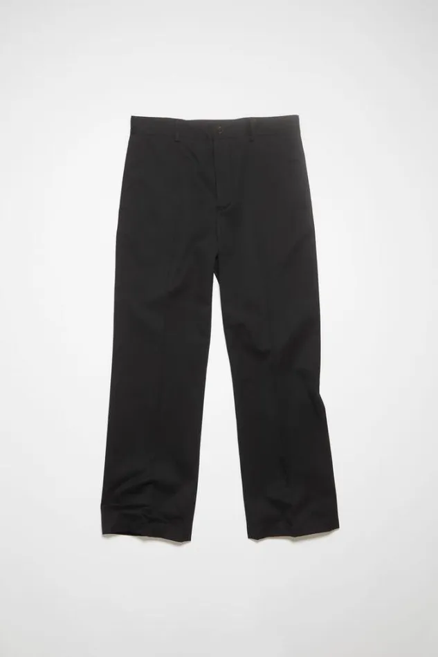 Acne Studios Trousers Man Twill Trousers Black