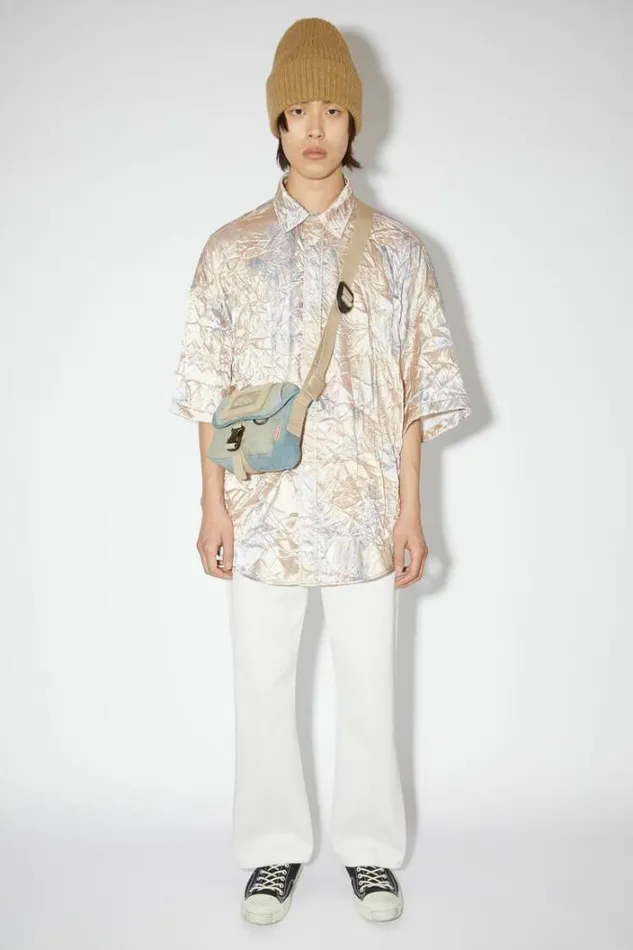Acne Studios Trousers Man Twill Trousers White