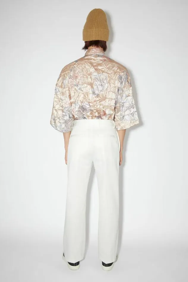 Acne Studios Trousers Man Twill Trousers White