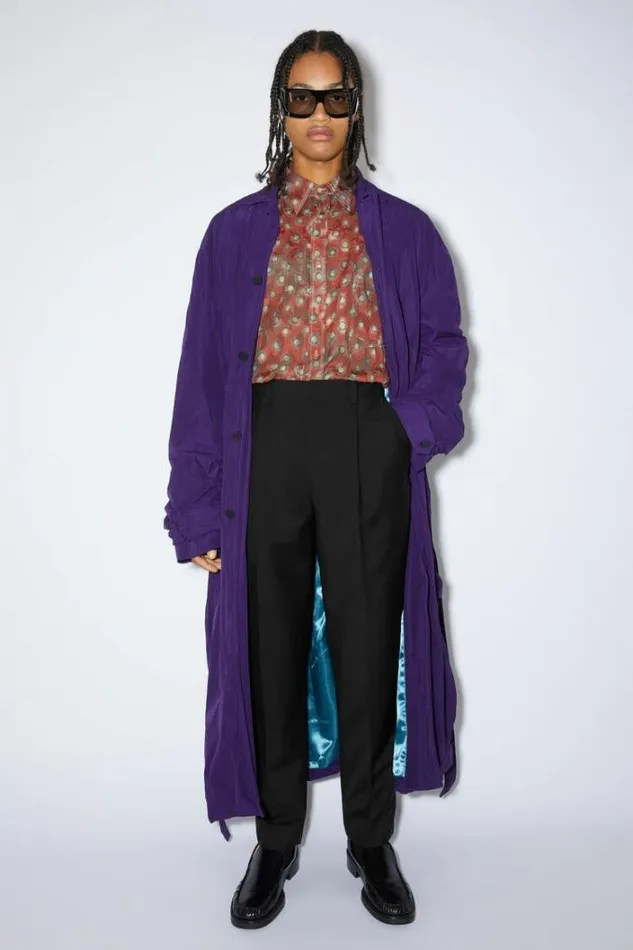 Acne Studios Trousers Man Woolblend Tailored Trousers Black
