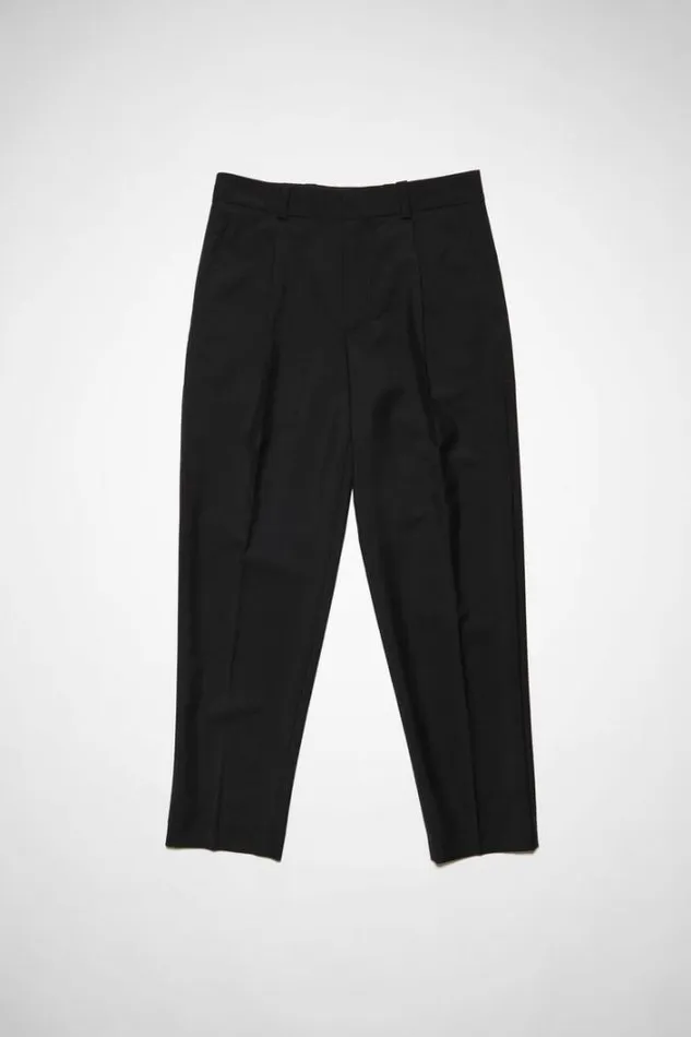 Acne Studios Trousers Man Woolblend Tailored Trousers Black