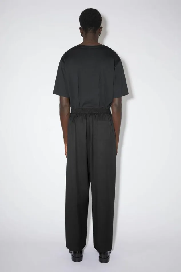 Acne Studios Trousers Man Wool Trousers Black