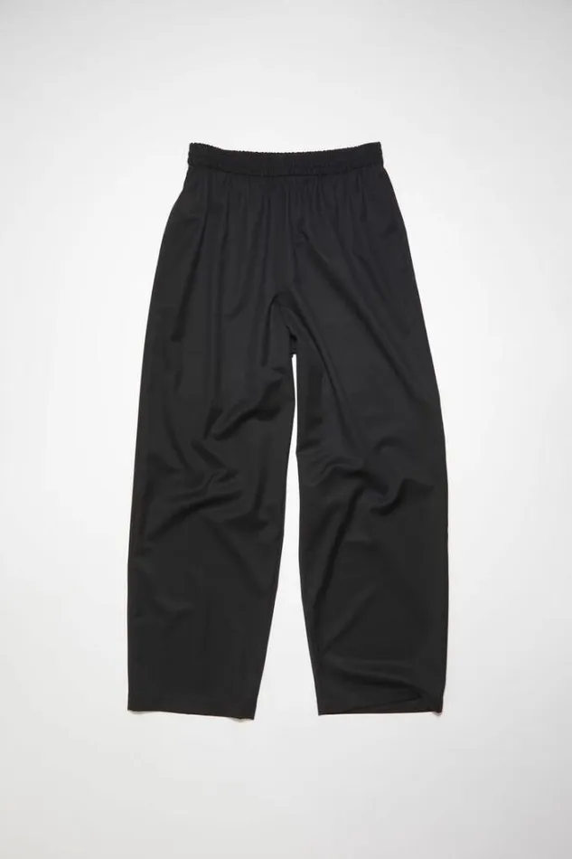 Acne Studios Trousers Man Wool Trousers Black