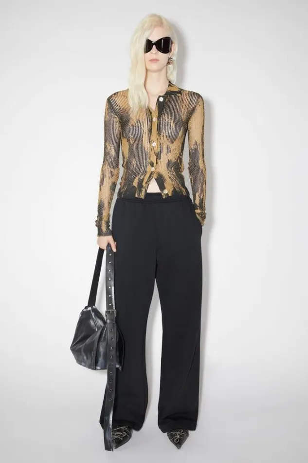 Acne Studios Trousers Woman Cotton Sweatpants Black
