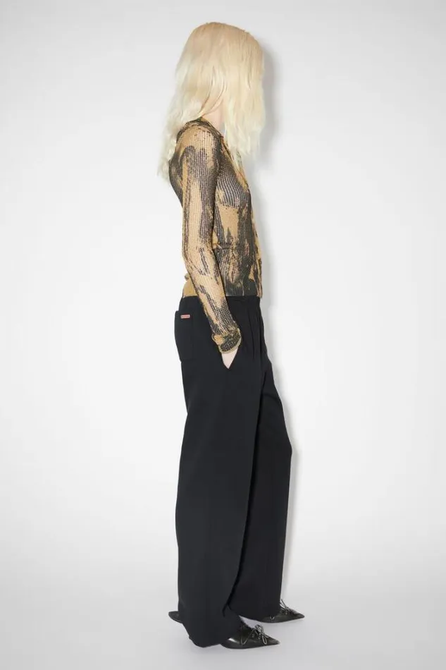 Acne Studios Trousers Woman Cotton Sweatpants Black