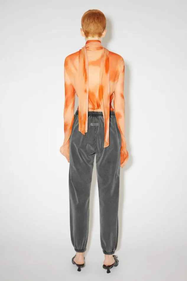 Acne Studios Trousers Woman Cotton Sweatpants Faded Black