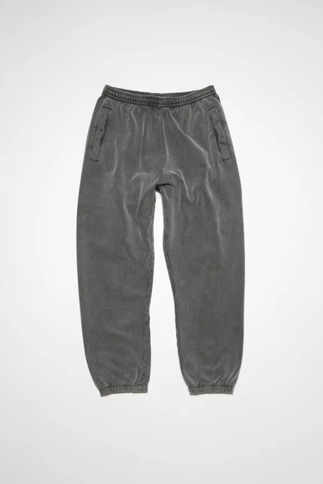 Acne Studios Trousers Woman Cotton Sweatpants Faded Black