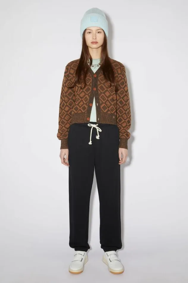 Acne Studios Trousers Woman Cotton SweatpantsUnisex Black