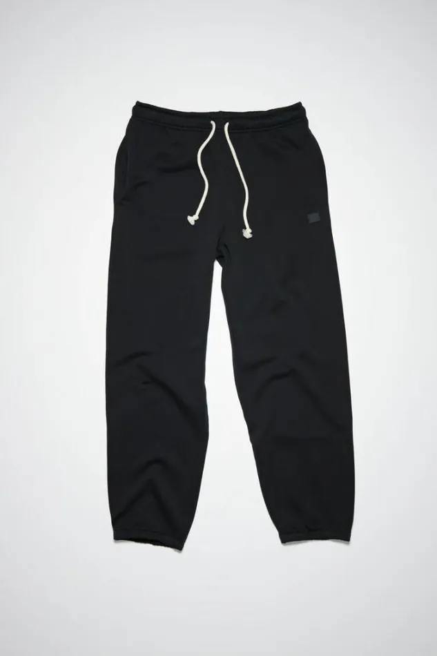 Acne Studios Trousers Woman Cotton SweatpantsUnisex Black
