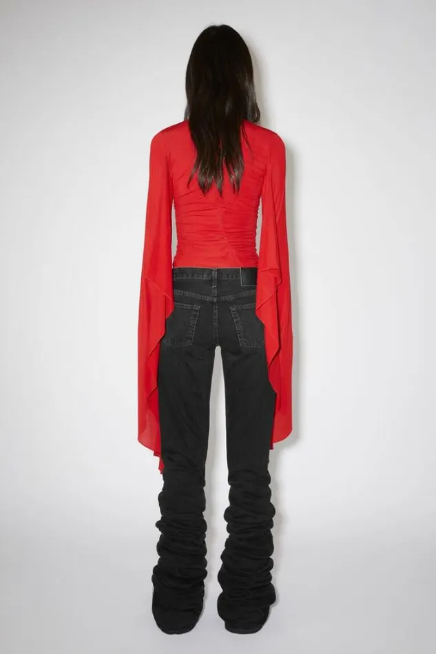Acne Studios Trousers Woman Denim TrousersRunway Show Black