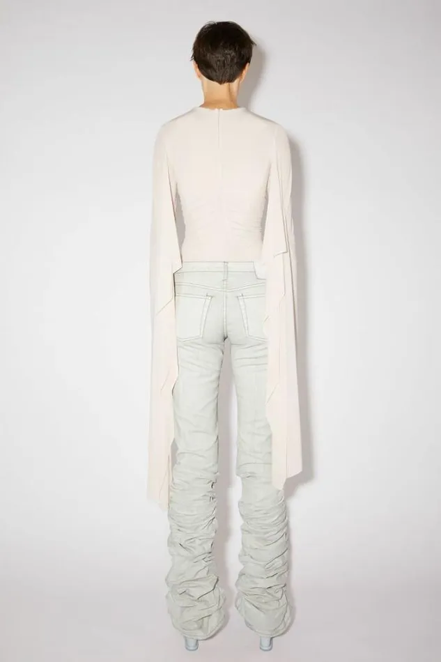 Acne Studios Trousers Woman Denim TrousersRunway Show WhiteBrown